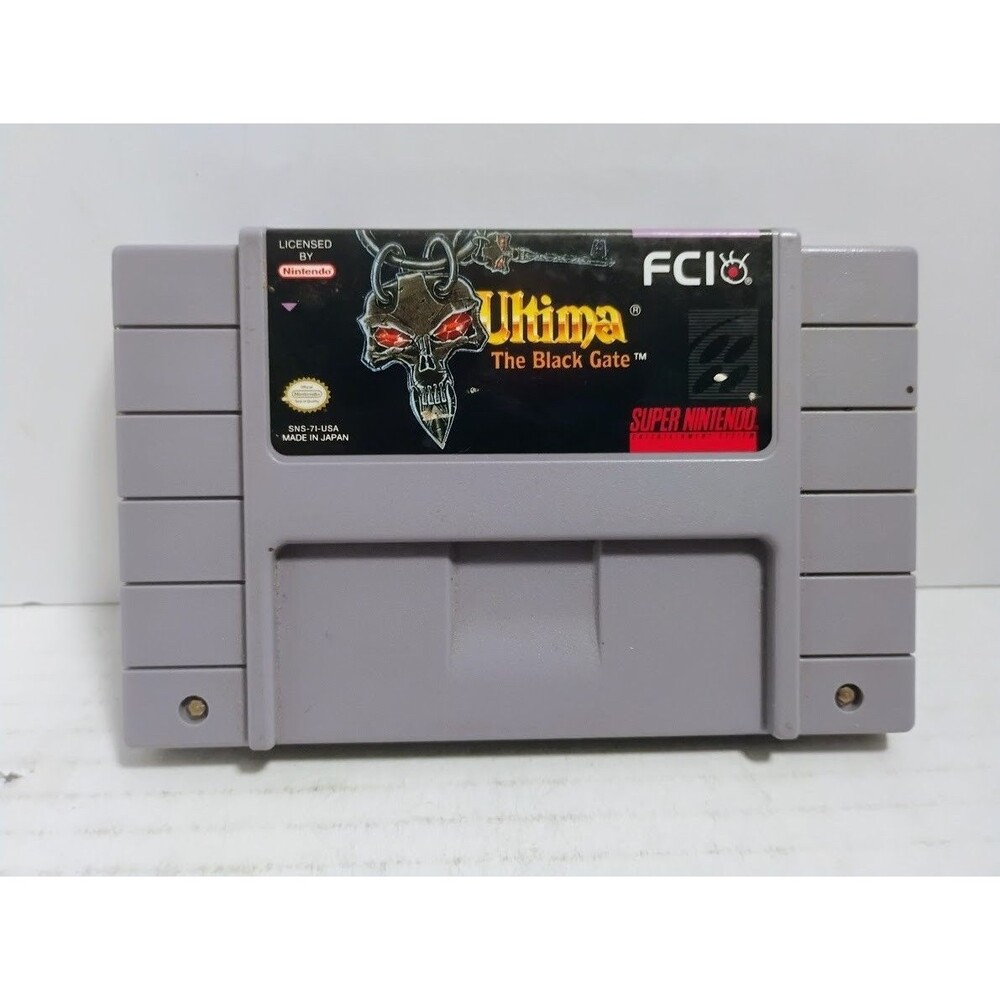 1994 SUPER NINTENDO SNES ULTIMA VII THE BLACK GATE TESTED WORKING